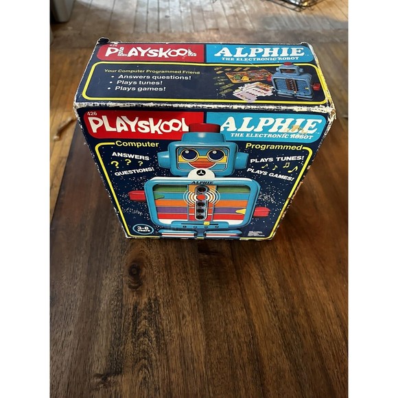 Vintage Playskool ALPHIE the Electronic Robot 1978, Pawns, Boards, Puzzles - Picture 10 of 10